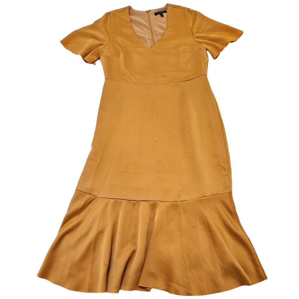 Banana Republic Gold Midi Dress - Picture 2 of 12